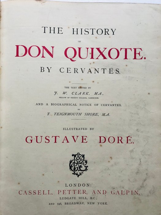 By Cervantes - The History of Don Quixote. - 1870