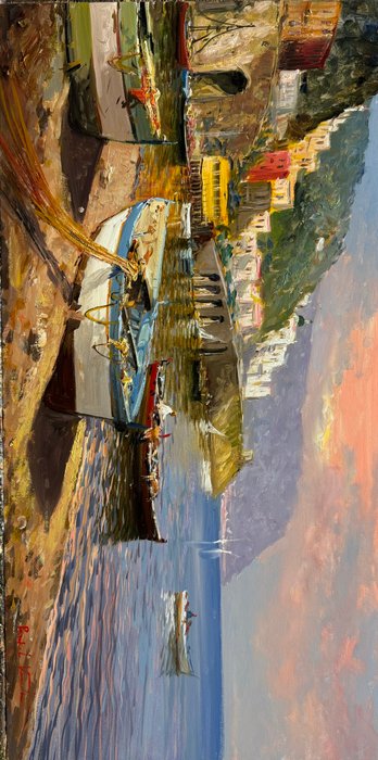 Pasquale Vuotto (1958) - Barche Sull’arenile Amalfi