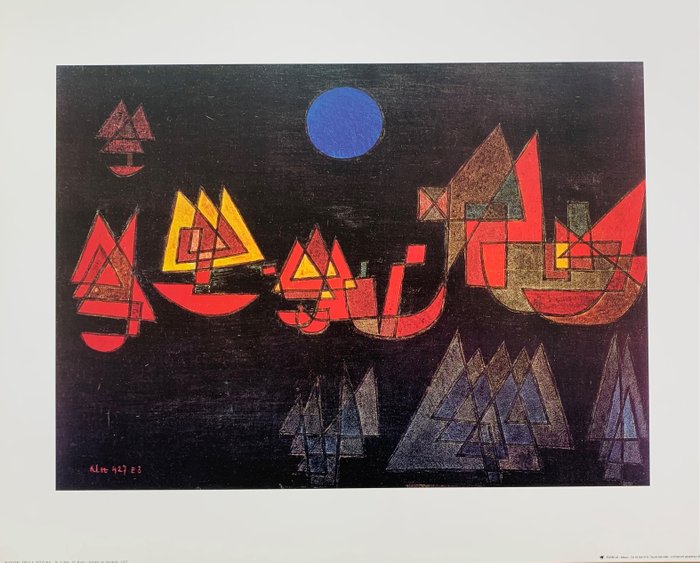 Paul Klee - Ships in the dark, 1927 - Artprint - 60 x 80 cm