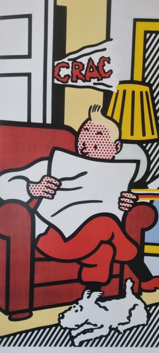 Roy Lichtenstein (after) - Tintin Reading