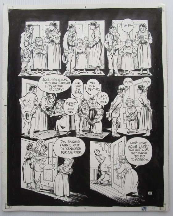 Eisner Will - 1 Original page - To the heart of the storm - 1991