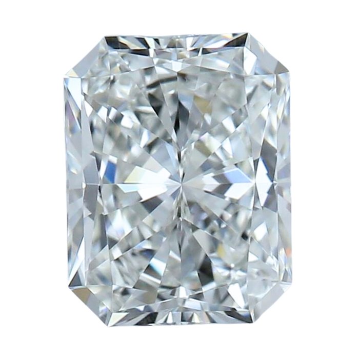 1 pcs Diamant  (Natur)  - 090 ct - Radiant - F - VS1 - Gemological Institute of America (GIA)