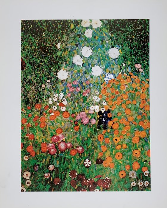 Gustav Klimt (1862-1918) - Blühender Garten, 1907 - Artprint - 30 x 24 cm