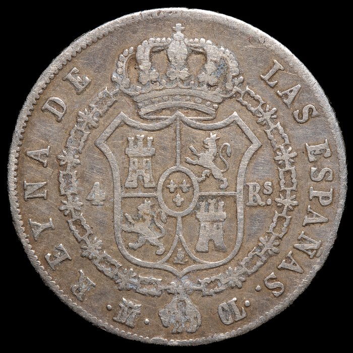 Spanien. Isabella 2.. 4 Reales 1849 - Madrid CL  (Ingen mindstepris)