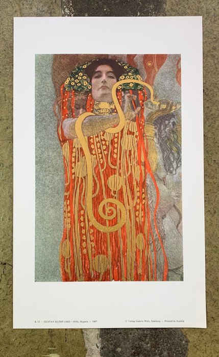 Gustav Klimt (1862-1918) - Hygieia, 1907 - Vintage Artprint - 41 x 25 cm