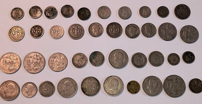 Bulgarien. Boris III (1918-1943). A Lot of 40x Old Bulgarian Coins 1888-1943  (Ingen mindstepris)