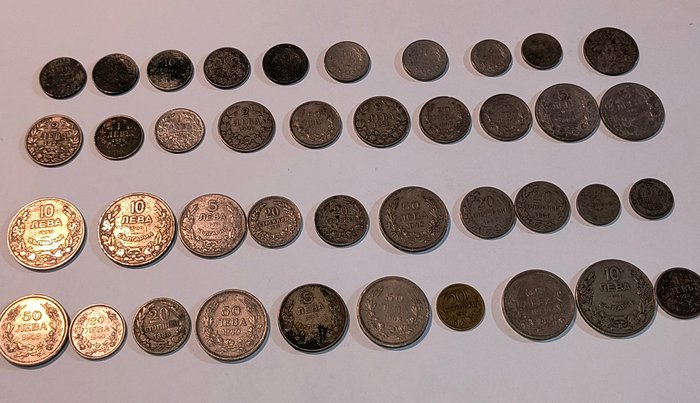 Bulgarien. Boris III (1918-1943). A Lot of 40x Old Bulgarian Coins 1888-1943  (Ingen mindstepris)