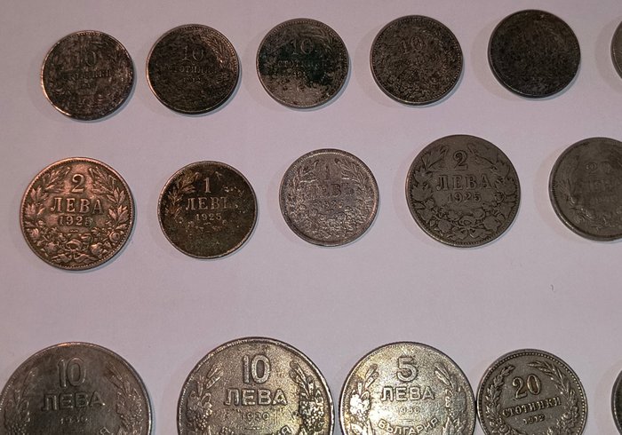 Bulgarien. Boris III (1918-1943). A Lot of 40x Old Bulgarian Coins 1888-1943  (Ingen mindstepris)