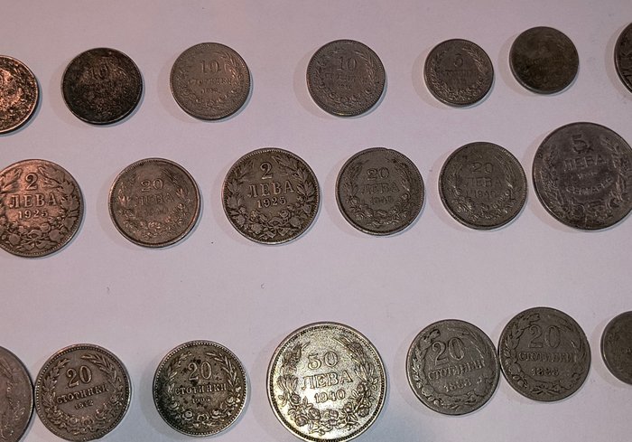 Bulgarien. Boris III (1918-1943). A Lot of 40x Old Bulgarian Coins 1888-1943  (Ingen mindstepris)