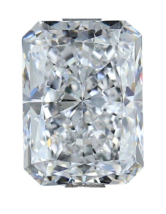 1 pcs Diamant  (Natur)  - 1.51 ct - Radiant - G - SI1 - Gemological Institute of America (GIA) - Ideelt strålende snit