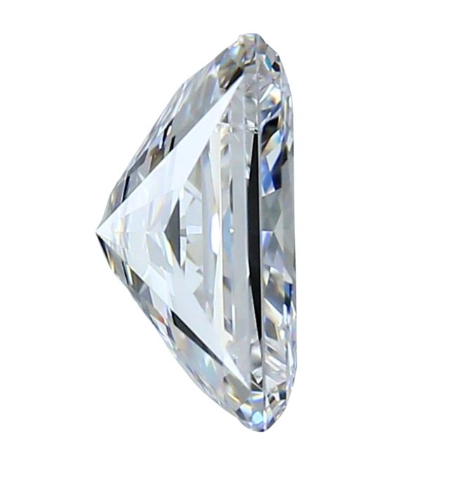 1 pcs Diamant  (Natur)  - 1.51 ct - Radiant - G - SI1 - Gemological Institute of America (GIA) - Ideelt strålende snit