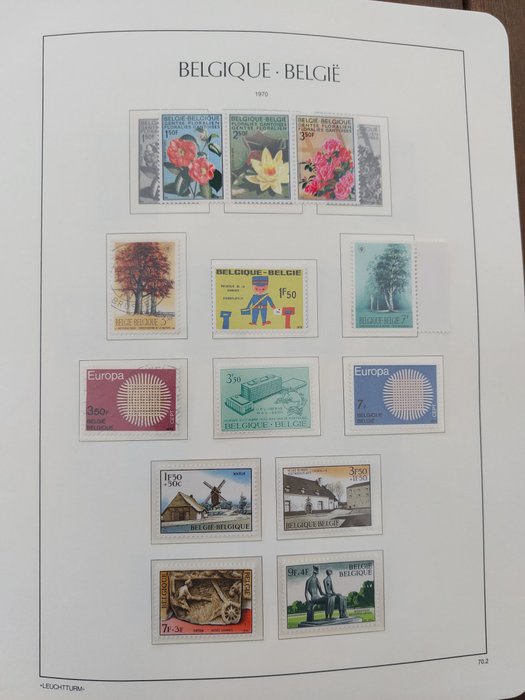 Belgien  - 1970/1989 MNH + blokke - OBP 1970/1989