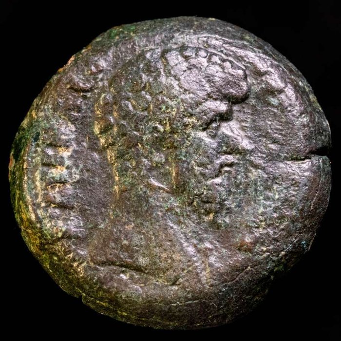 Romerriget (Provinsielt). Lucius Verus (AD 161-169). Drachm Minted in Alexandria. Dated in the year RY 5 (164). Nilus  (Ingen mindstepris)