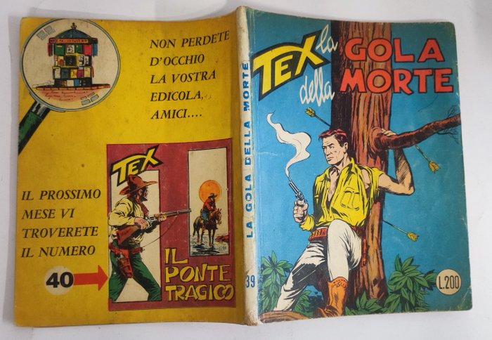 Tex 39 - La Gola della Morte - 1 Comic - Første udgave - 1964