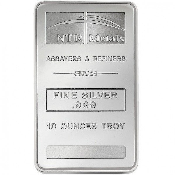 10 Troy Ounce - Sølv 999 - NTR Metals