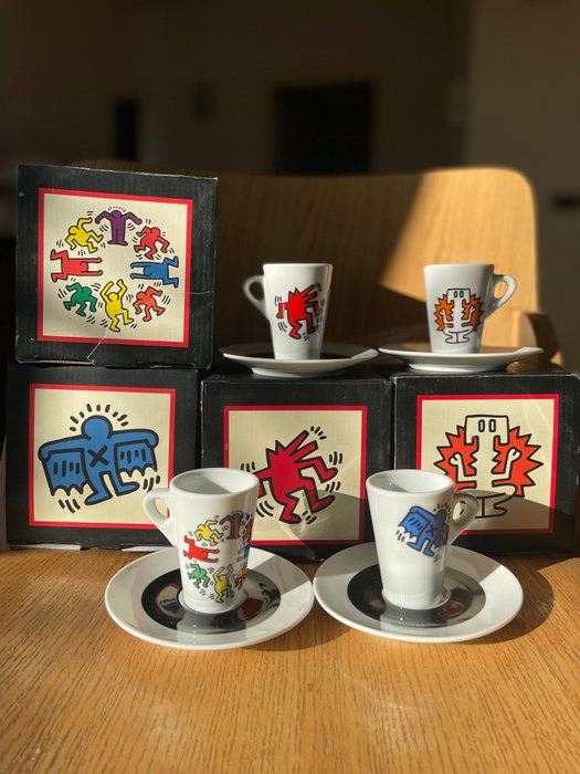 Tognana - KEITH HARING ESTATE - Art NOW Collection - Keith Haring - Kaffesæt (4) - Keramik