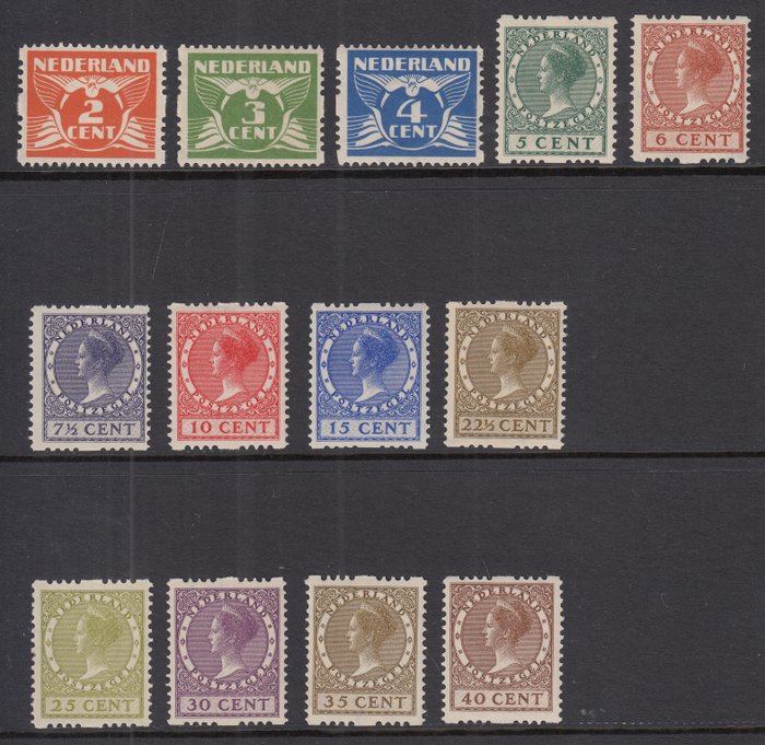 Holland 1926/1927 - Tosidet rullesartering - NVPH R19/R31