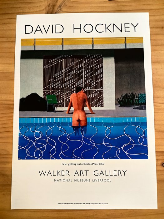 David Hockney (after) - Peter getting out of Nick's pool 1966