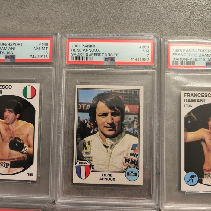 1981, 1988 Panini Supersport - PSA - 10 Graded sticker