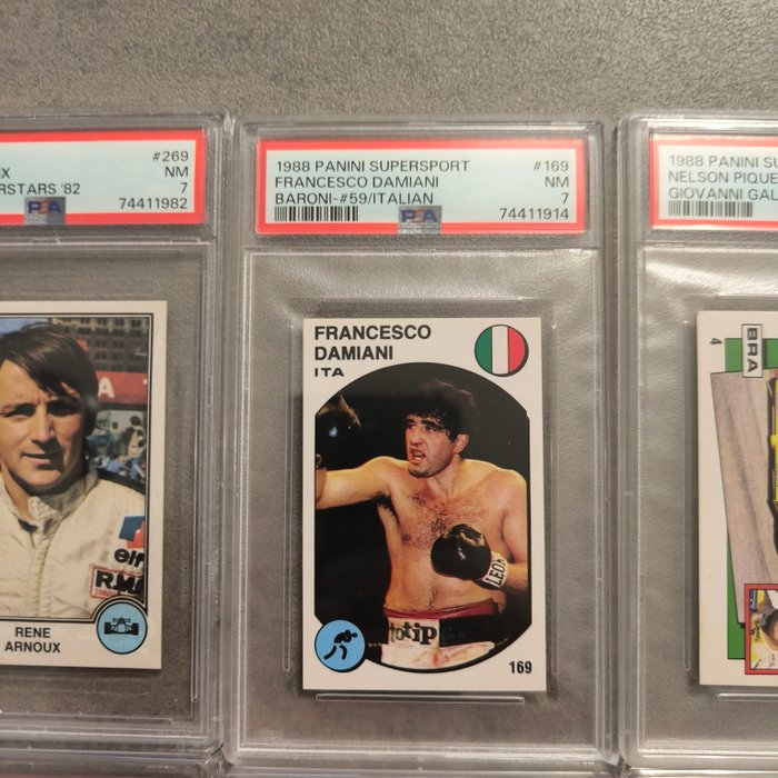 1981, 1988 Panini Supersport - PSA - 10 Graded sticker