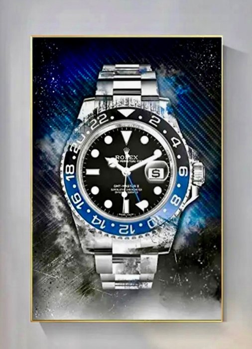 Rolex - Big size (!!) - Rolex “Batman” - Art Work-  60x 90 CM