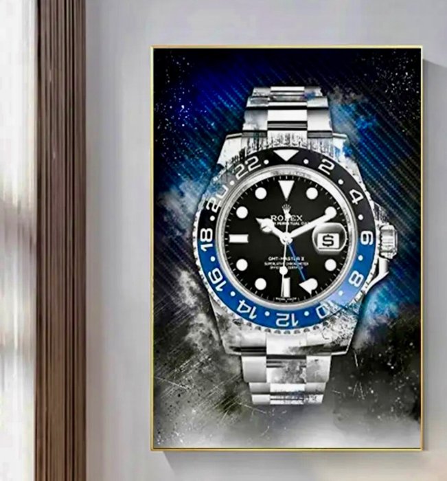 Rolex - Big size (!!) - Rolex “Batman” - Art Work-  60x 90 CM