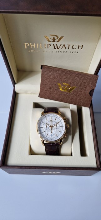 Philip Watch - R8271650001 ANNIVERSARY Edition - Gold - ETA - 1/10 Chronograph - Ingen mindstepris - Mænd - Ny