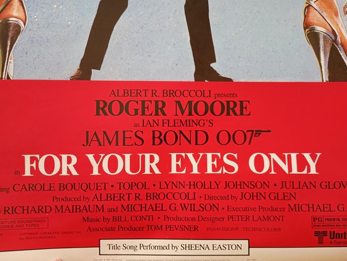 Danjaq S.A. - James Bond Poster For Your Eyes Only - 1980‹erne