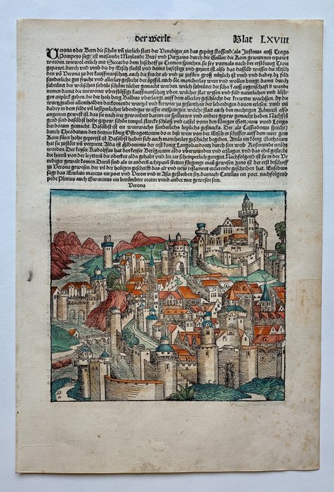 Italien - Verona; Hartmann Schedel - Verona - 1481-1500