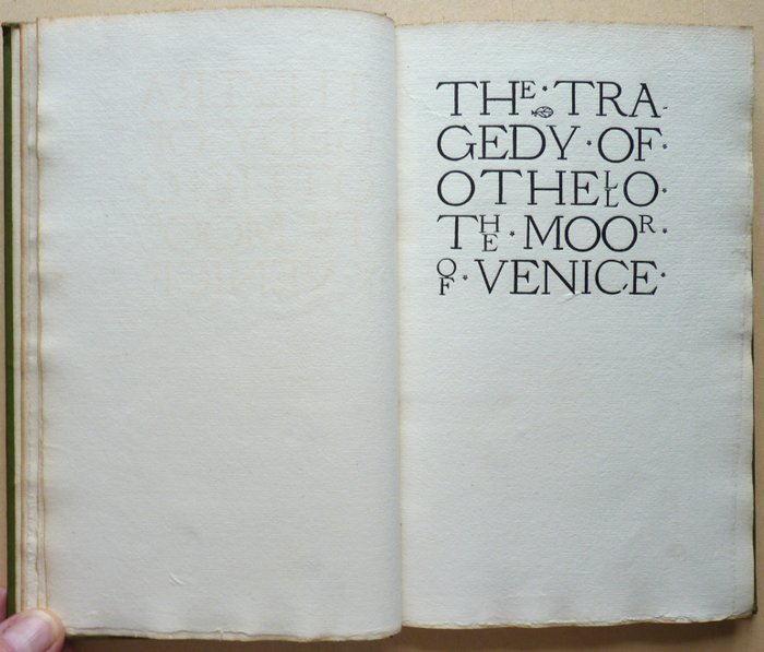 Shakespeare / Charles Ricketts Vale Press - The Tragedy of Othello the Moor of Venice - 1900-1900