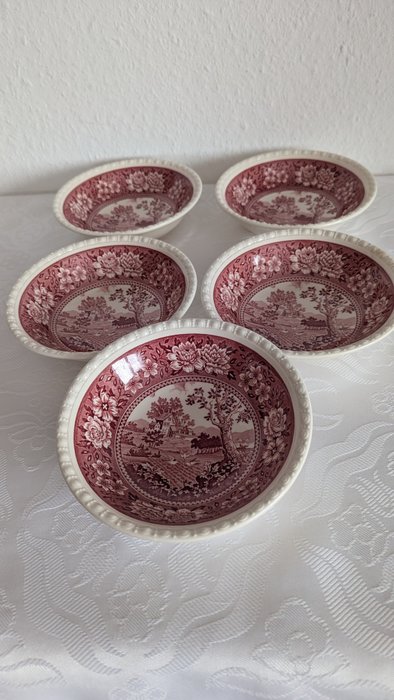 Villeroy  Boch - Sæt skåle (5) - Rusticana rot - Porcelæn - Middagsservice, skål