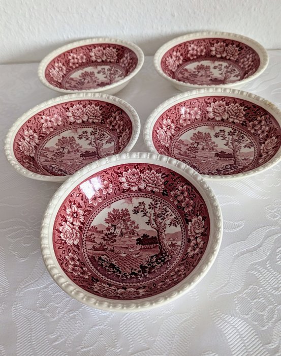 Villeroy  Boch - Sæt skåle (5) - Rusticana rot - Porcelæn - Middagsservice, skål