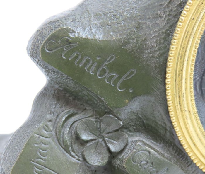 Fransk bronze dorée ur Napoleon - Militærtilbehør