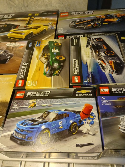 Lego - speed champions - 75884, 75890, 75891, 75892, 75893, 75895, 76911, 76912, 76919 - Lego speed champions - 2010-2020 - Danmark