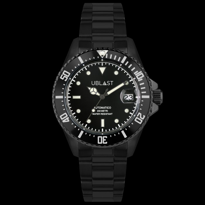 Ublast - Diver 20 ATM - UB2D4012BKB - Ingen mindstepris - Automatic - Mænd - Ny