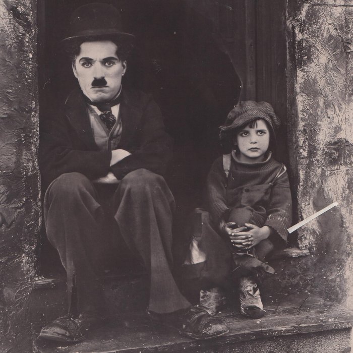 Unknown - Charlie Chaplin's and Jackie Coogan, from "The Kid".