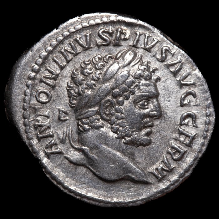 Romarriket. Caracalla (AD 198-217). Denarius Roma - Pax  (Ingen mindstepris)