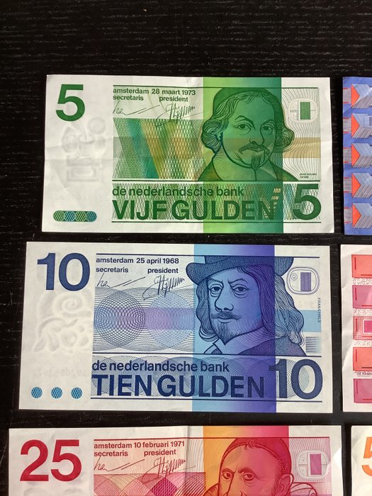 Holland. - 8 banknotes - various dates  (Ingen mindstepris)