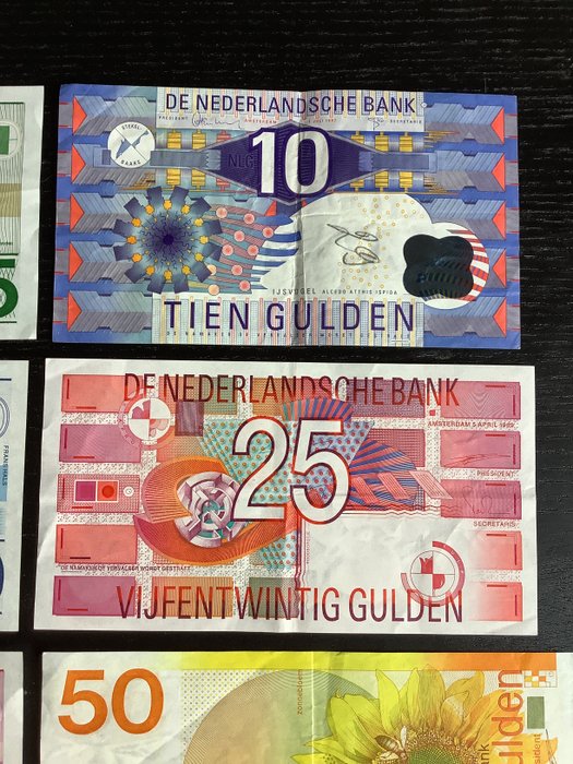 Holland. - 8 banknotes - various dates  (Ingen mindstepris)