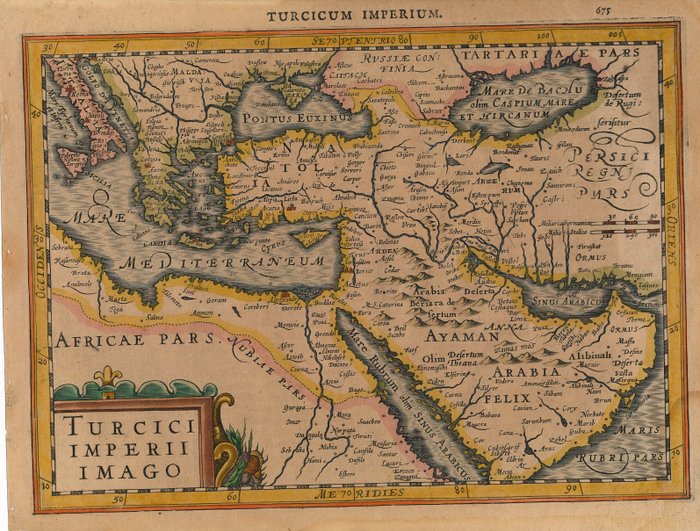 Midden-Oosten - Tyrkiet, Grækenland, Egypten, Saudi-Arabien; Petrus Kaerius / J.E. Cloppenburgh - Turcici Imperii Imago - 1632