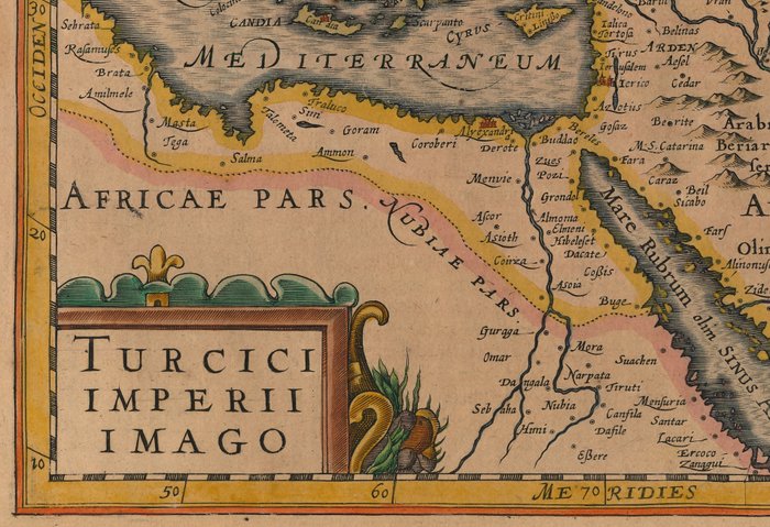 Midden-Oosten - Tyrkiet, Grækenland, Egypten, Saudi-Arabien; Petrus Kaerius / J.E. Cloppenburgh - Turcici Imperii Imago - 1632