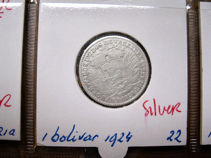 Venezuela. Type Collection with 47 different coins 1924-1998 including 14x silver  (Ingen mindstepris)