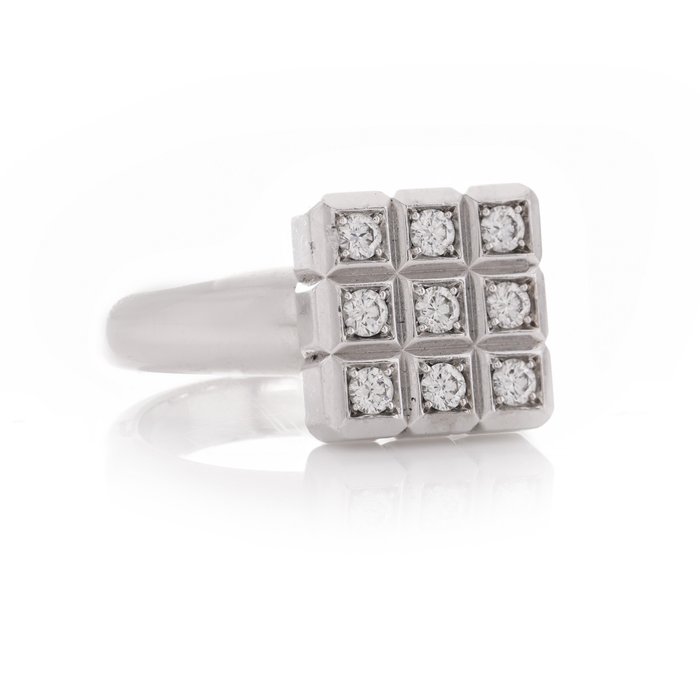 Ring Chopard ring i 18 karat hvidguld fra Ice Cube-kollektionen