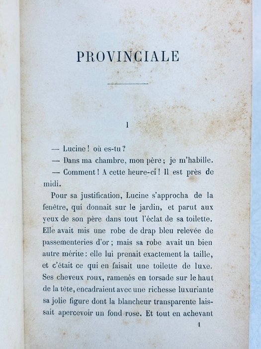 Signé; Gaston Bergeret - Provinciale [Envoi Autographe] - 1887