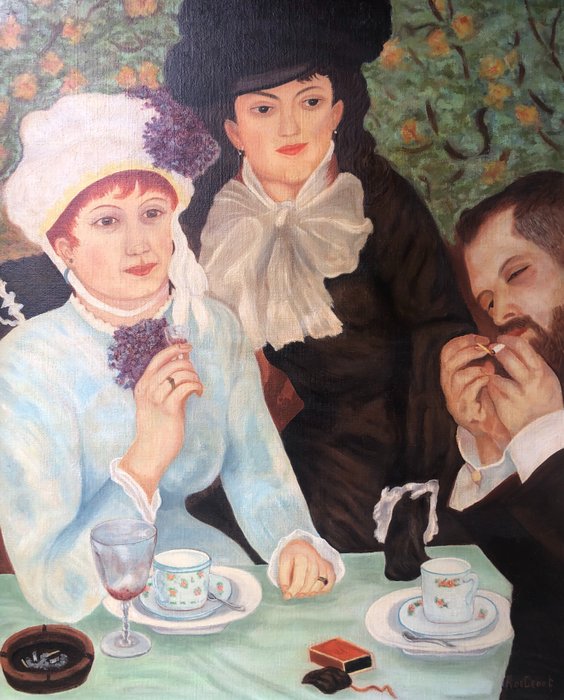 A. de. Groot (XX), after Pierre Auguste Renoir - Na de lunch