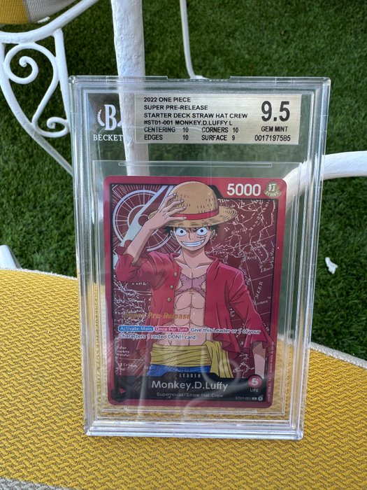 Bandai - 1 Card - One piece super pre release 9,5