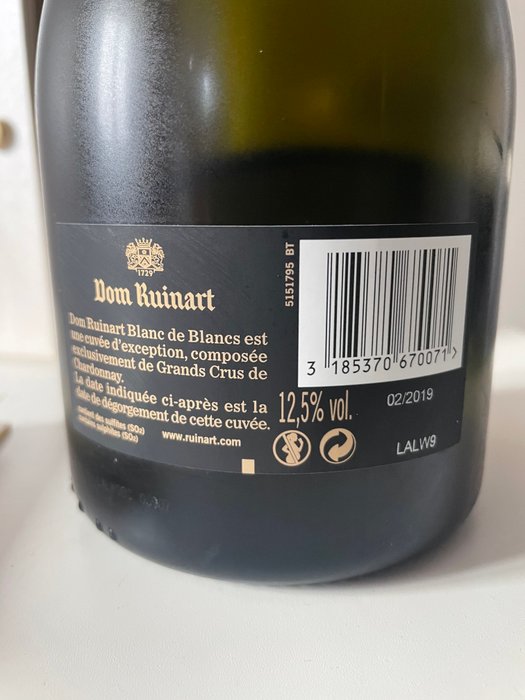 2007 Ruinart, Dom Ruinart - Champagne Blanc de Blancs - 1 Flaske (0,75L)