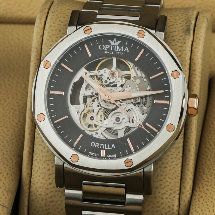 Optima - Ortilla Skeleton - Swiss automatic - OSA466SK-SR-3 - Ingen mindstepris - Mænd - 2011-nu