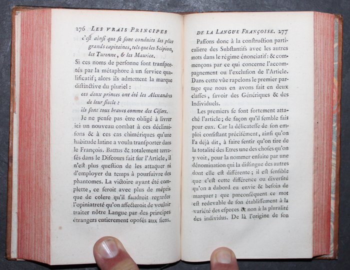 Gabriel Girard - Les vrais principes de la langue françoise ou la parole réduite en méthode aux lois de l’usage… - 1747