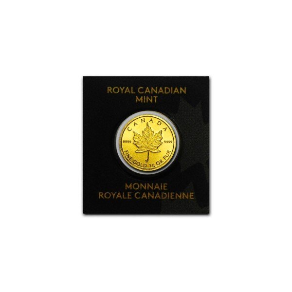 Canada 25 x 1g $050 CAD Canadian Gold MapleGram Leaf Coin